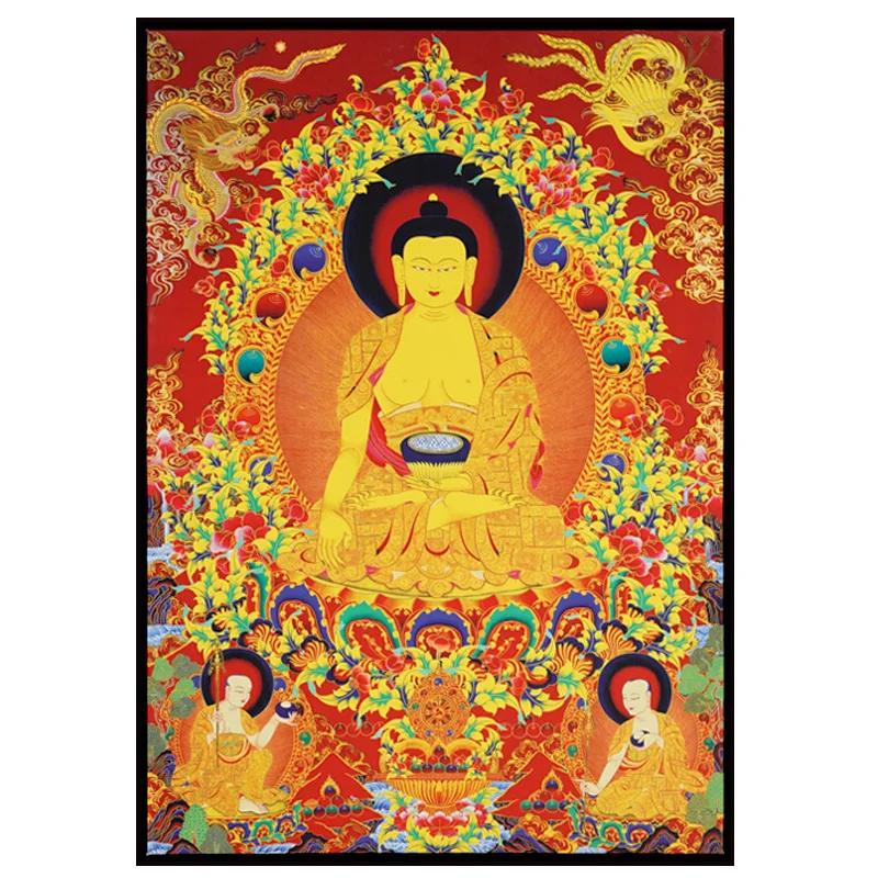 light up led canvas print painting home goods wall art of India buddha portrait