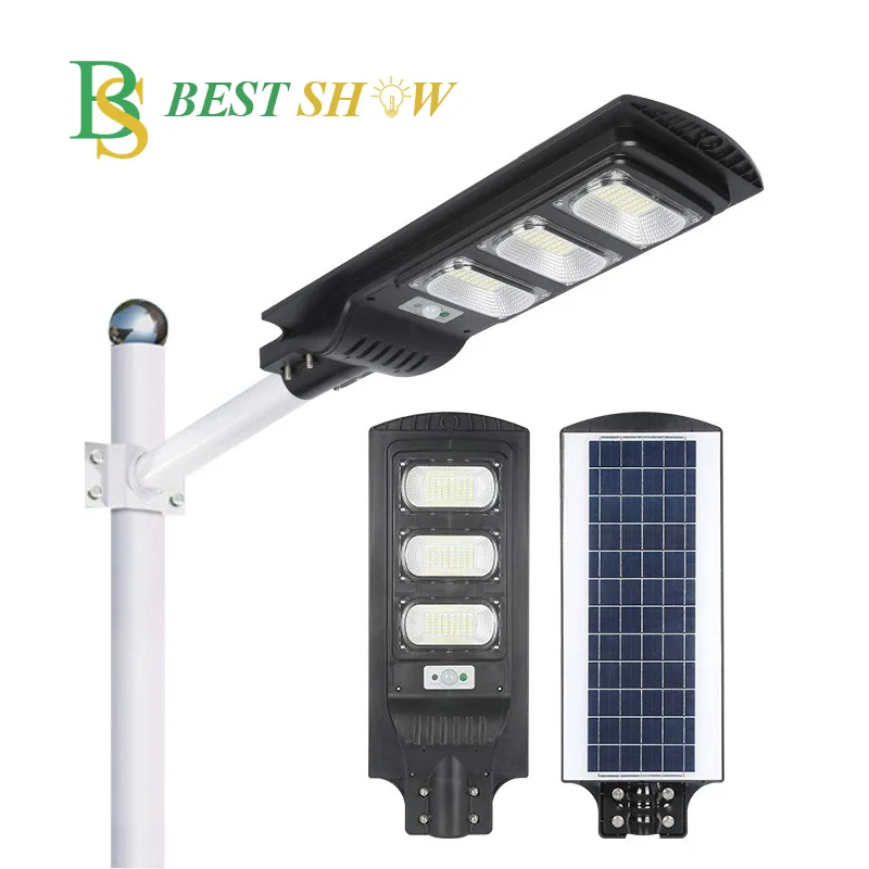 Китайский производитель водонепроницаемый 3000k 4000k 6000k 40W 50W 60W 100W 200W 300W PIR датчик движения светодиодный солнечный уличный