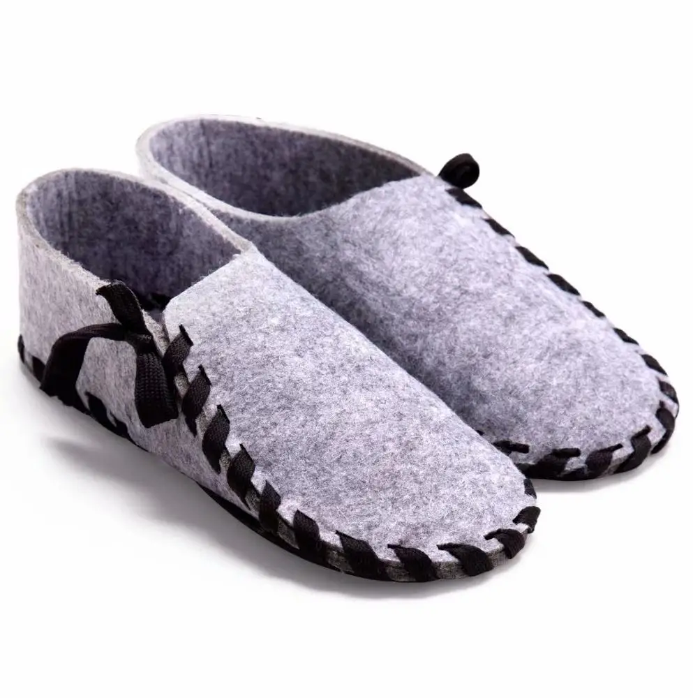 Classic Comfy House Shoes Indoor Outdoor Wool Felt Slippers for Women Winter Shoes