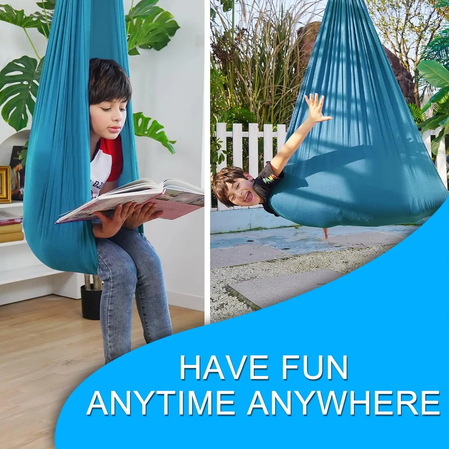 Swing Indoor Outdoor For Kids Therapy Swing For Kids Swing Hammock For Child & Adult With Autism(Double Layer)