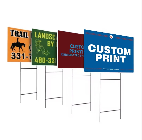 Custom printing advertising waterproof Yard PVC Corrugated Signs Board With Customized Service