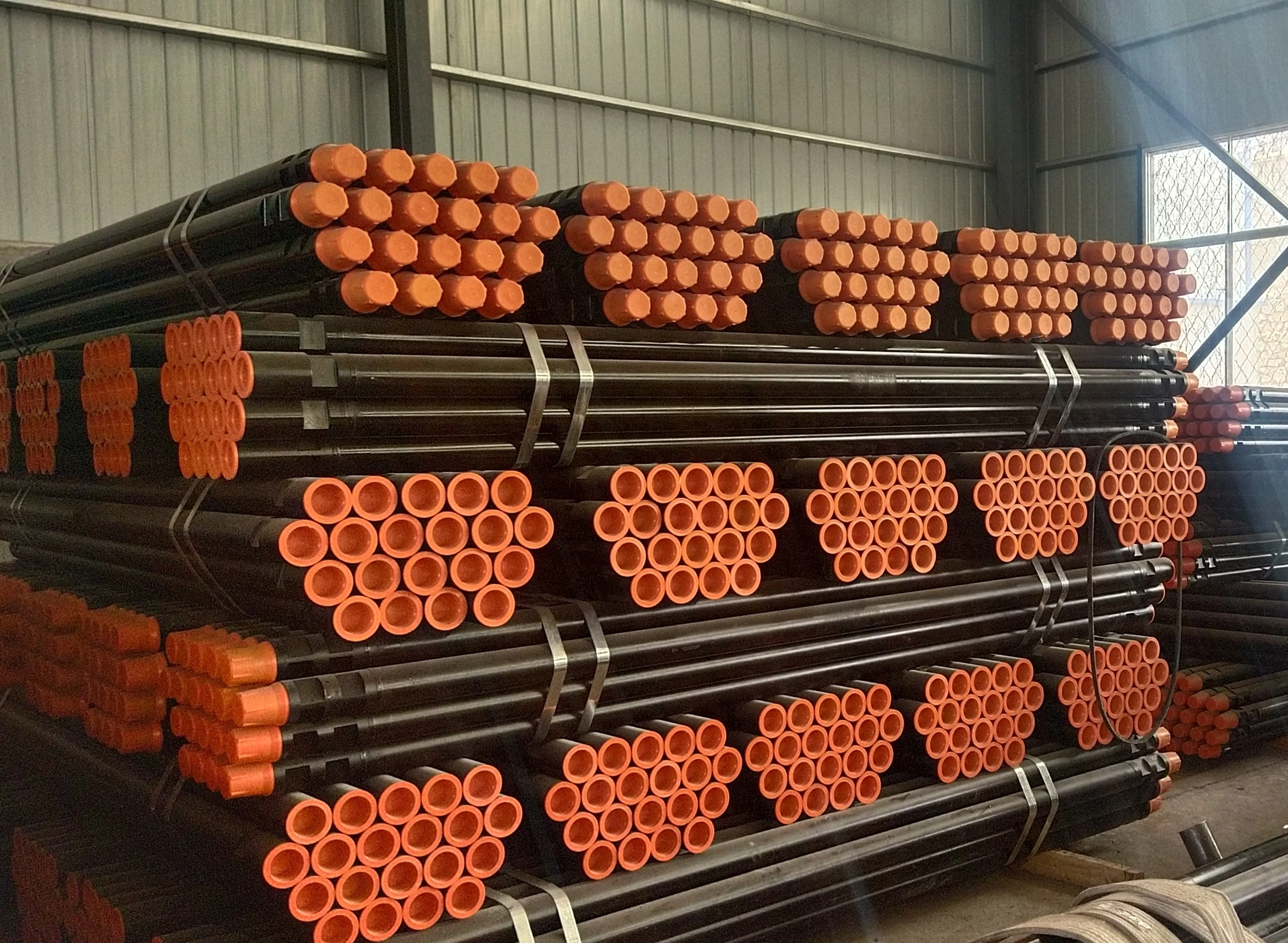 Wholesale Customization New Used 89mm API Adequate Steel Geological Drill Pipe 76mm 102mm 114mm Water Well Drilling Construction