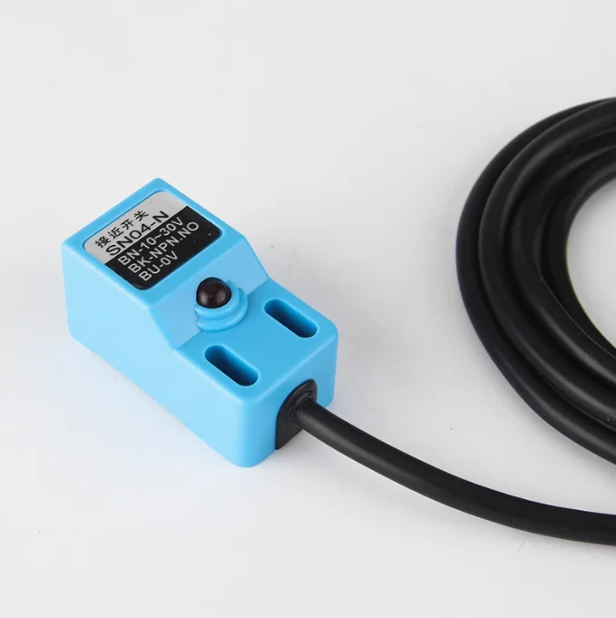 Квадратный Бесконтактный переключатель SN04-N металлический индукционный датчик 24 В, трехпроводный NPN, нормально открытый, закрытый SN04-P1/D2