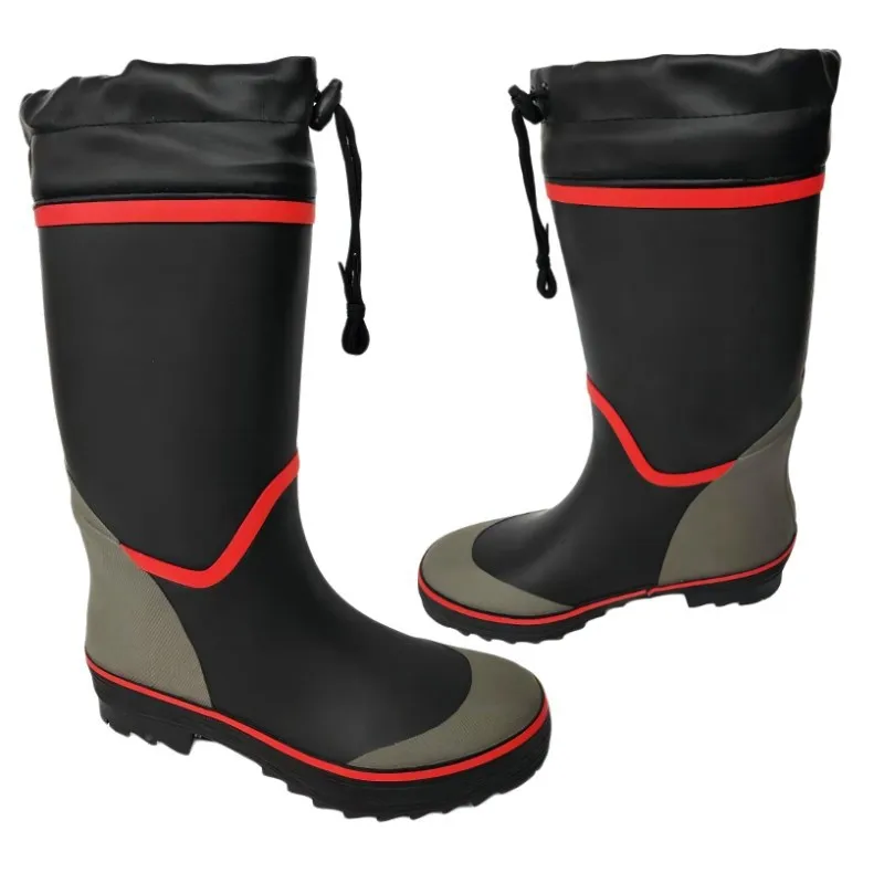 High Quality White Yellow Black Industrial Wholesale China Rubber Gum Rain Boots Waterproof Rain Boots With Man Water Shoes