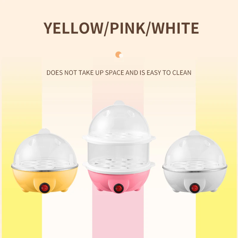 Household Breakfast Smart Automatic Egg Boiler 1-12 eggs 2 Layers Electric Boiling Steamer Egg Poacher