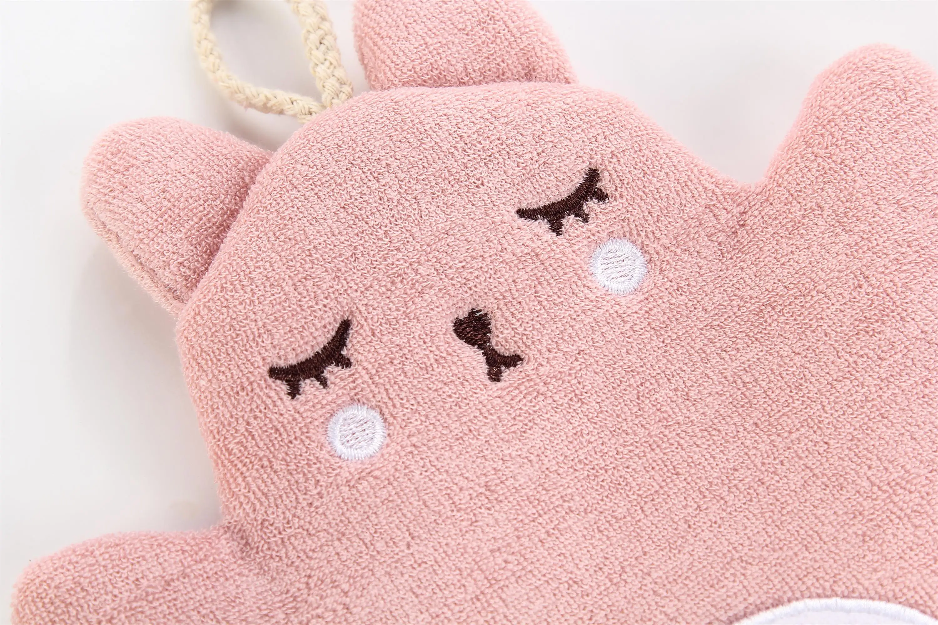 Bath Shower Glove Large Cute Rabbit Shape Bath Sponge Gloves Multi Color Optional Children for Kids Body Baby Towel Glove 