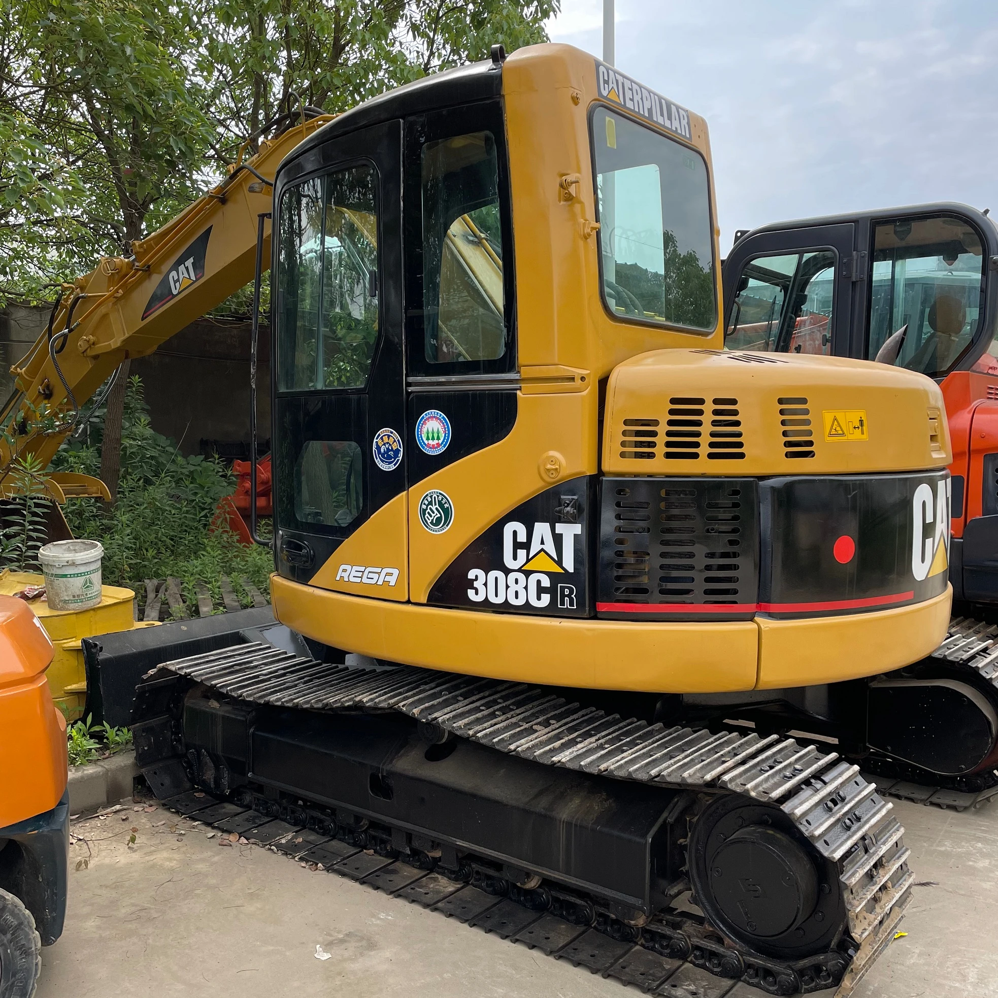 Б/у экскаватор Cat 308C б/у мини-экскаватор 308 маленький в хорошем