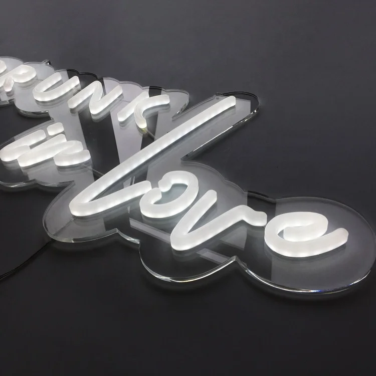 JAGUARSIGN Manufacturer Custom Neon Light Wedding Decorative Resin Cast Neon Sign Drop Shipping
