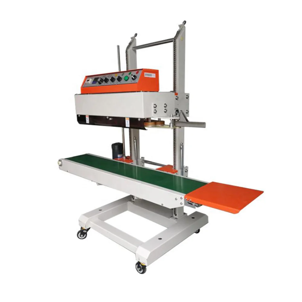 QLF-1680 Vertical Continuous Band Sealer Sealing Machine