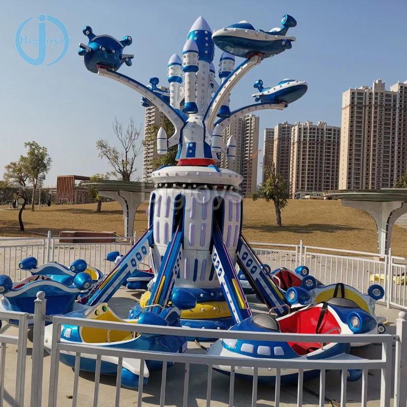 Exciting cheap amusement rides double seats flying plane rides children play game for sale