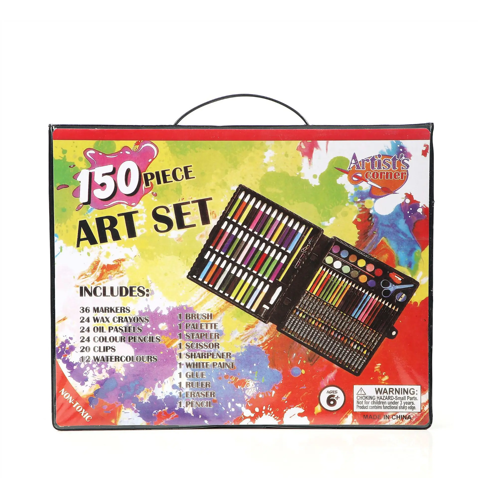 Eco-friendly 150 pieces Crayons Color Pen Set Durable Art Stationery Set for Kids Multi-Color Art Pen Set