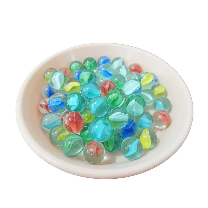 Glass Marbles Balls Charms Clear Pinball Machine Home Decor for Fish Tank Vase Aquarium Toys for Kids Children