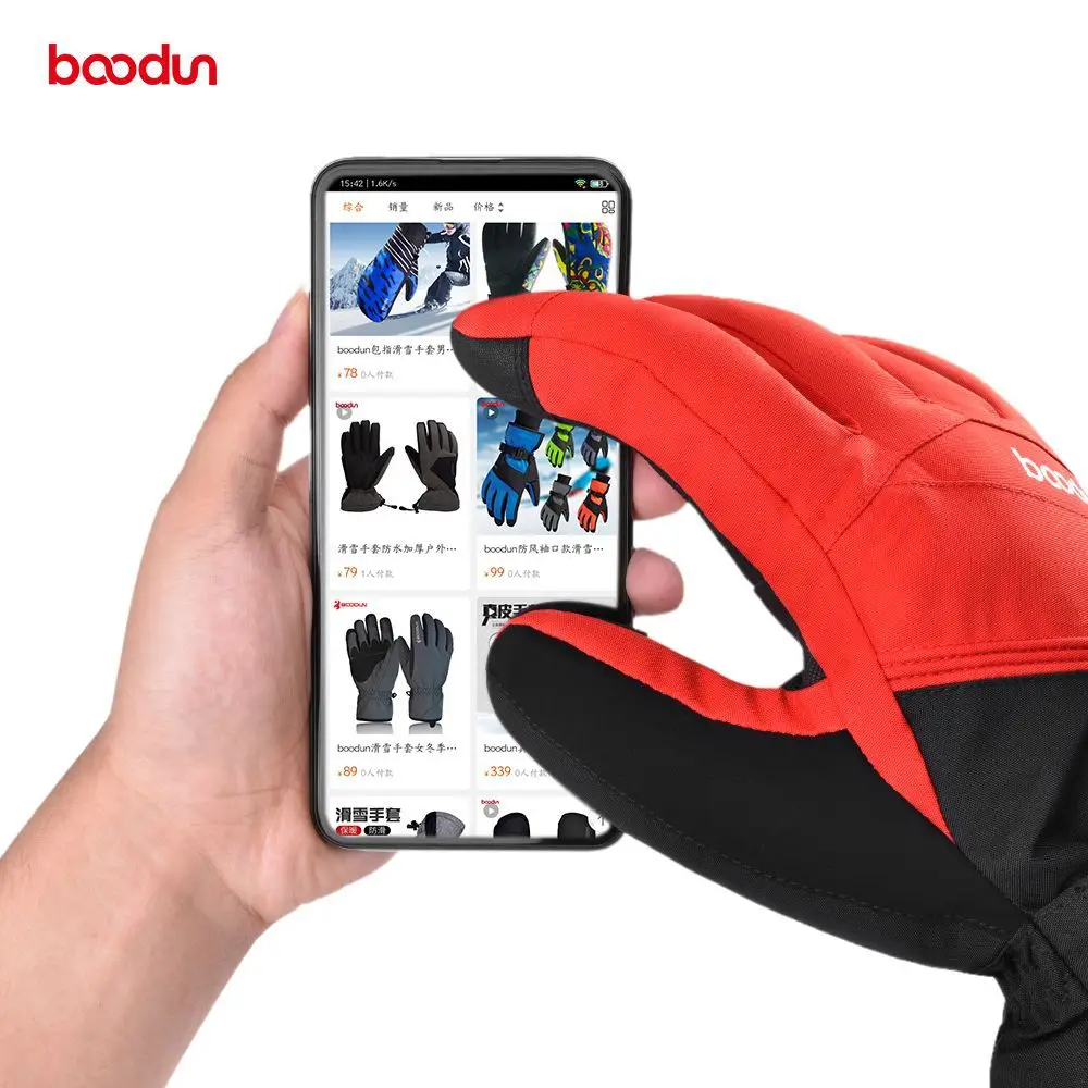 BOODUN/Bolton Winter New Outdoor Ski Gloves 3M Plush Inner Mountaineering Waterproof and Warm Gloves
