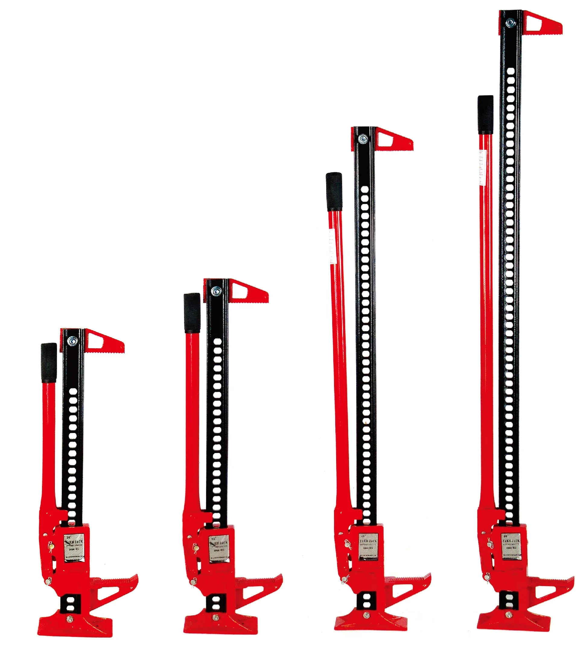 4x4 4WD Lifter Red Heavy Duty Power Inch High Farm Lift Car Lifting Jacks Hydraulic High Lift