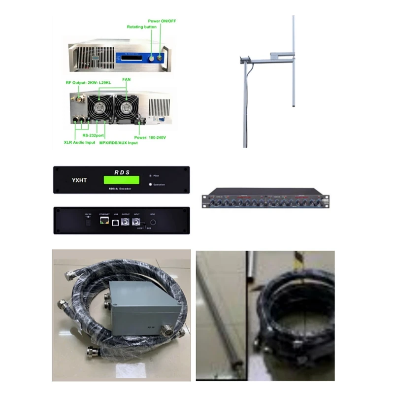 L3: 41% Balance Payment for 2KW FM Transmitter 1-Bay Dipole Antenna 2 WAY Power Divider RDS Audio Processor 8-WAY SPLITTER