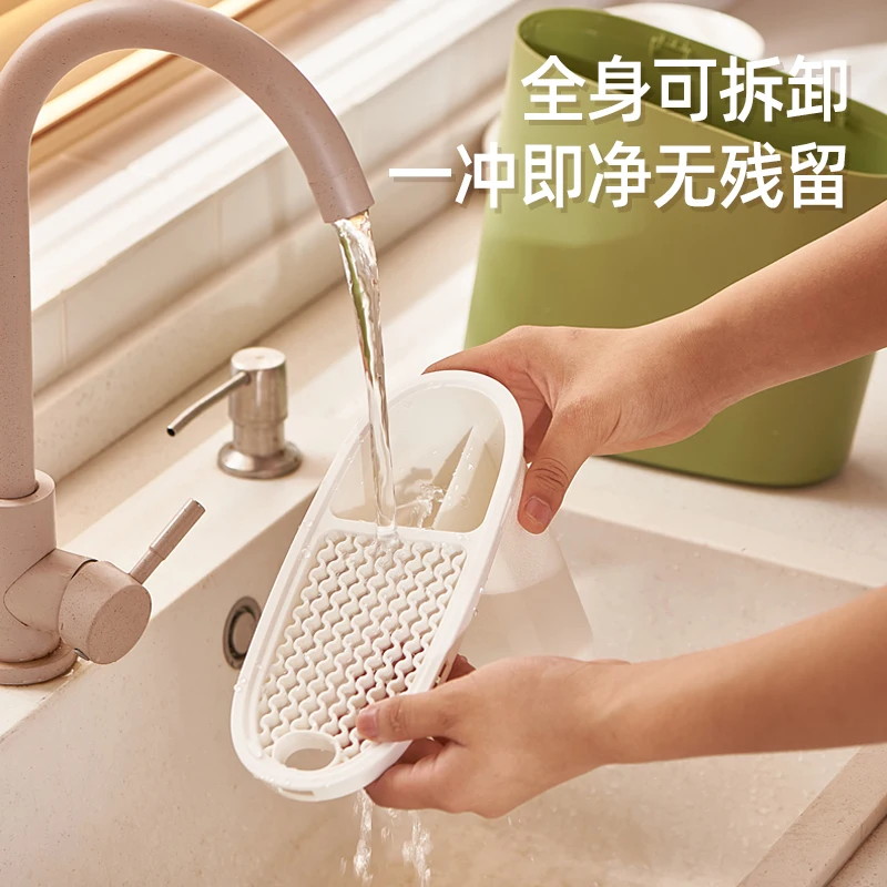 Eco-friendly plastic Knife Block Storage Rack Kitchen Knife Block Knife Holder