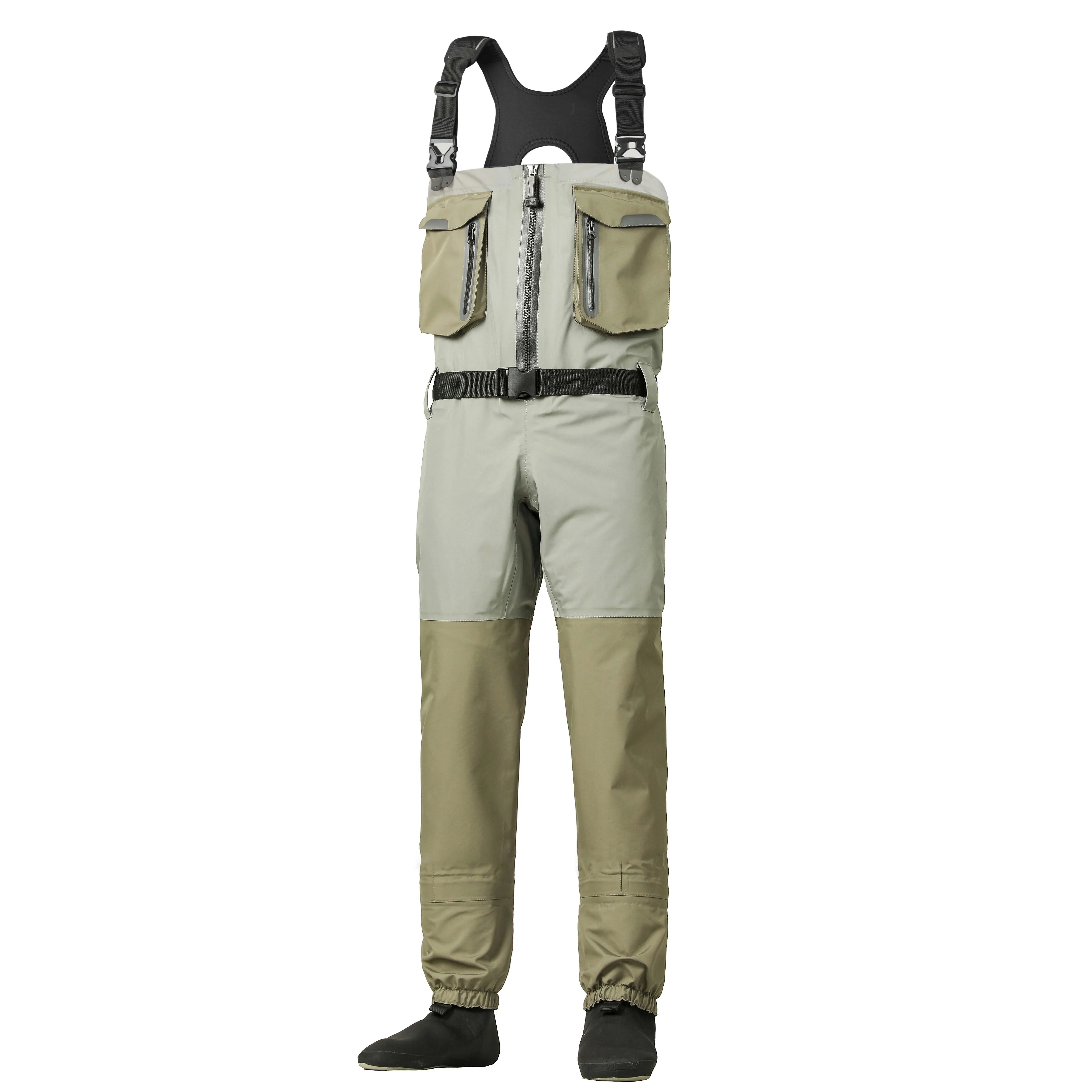 BSCW004 Deluxe breathable stockingfoot chest waders water proof high-quality fishing waders for pro anglers