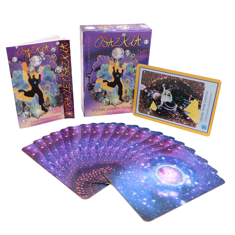 Custom Printing Eco Friendly Paper Affirmation Tarot Oracle Cards Deck Wholesale Gold Foil Gilt Edges Tarot Cards With Guidebook