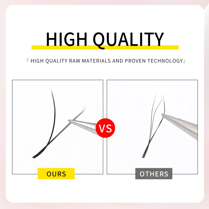 PBT fiber 0.07mm YY W Type Eyelash Extension Private Label YY Lashes L M Curl YY Lash Extensions