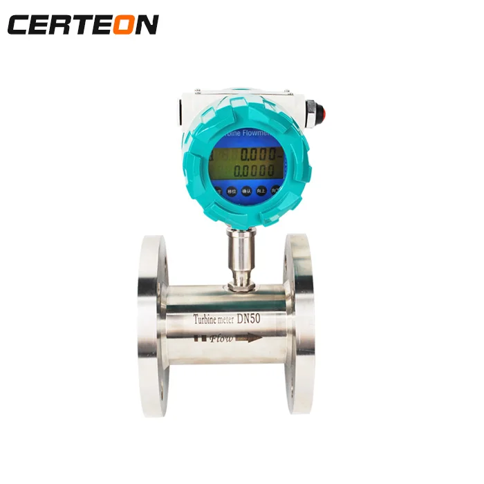 24v flange insertion turbine flow transmitter sensor paddle wheel flow meters for diesel rectified spirit rectified water oil