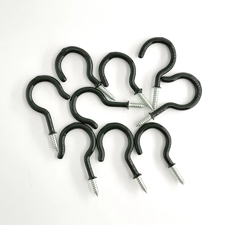 Popular Colorful Cup Hooks Screw Metal hanger hooks for Cup Ceiling Hook