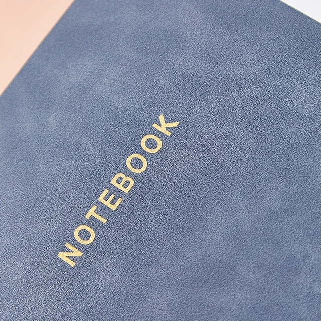 Factory Custom Logo Printed Soft Cover Pu Leather Spiral Notebook Stationery Supplies A5 Twin Ring Journal