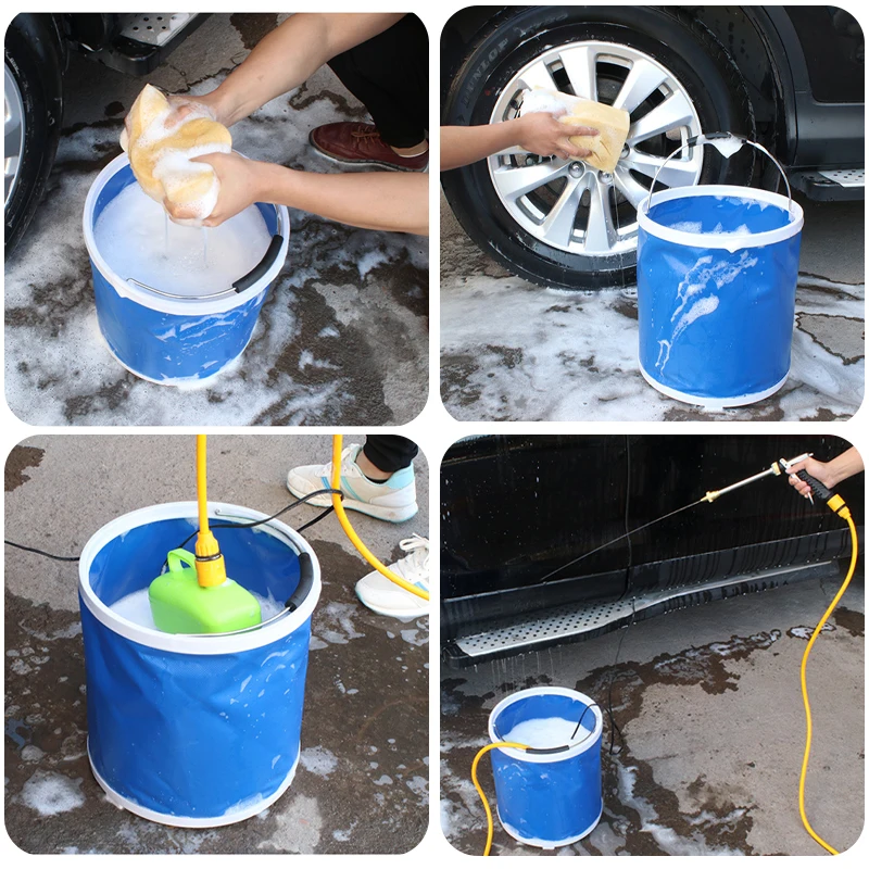 20L Multi-purpose fishing car wash camping outdoor collapsible bucket portable folding bucket