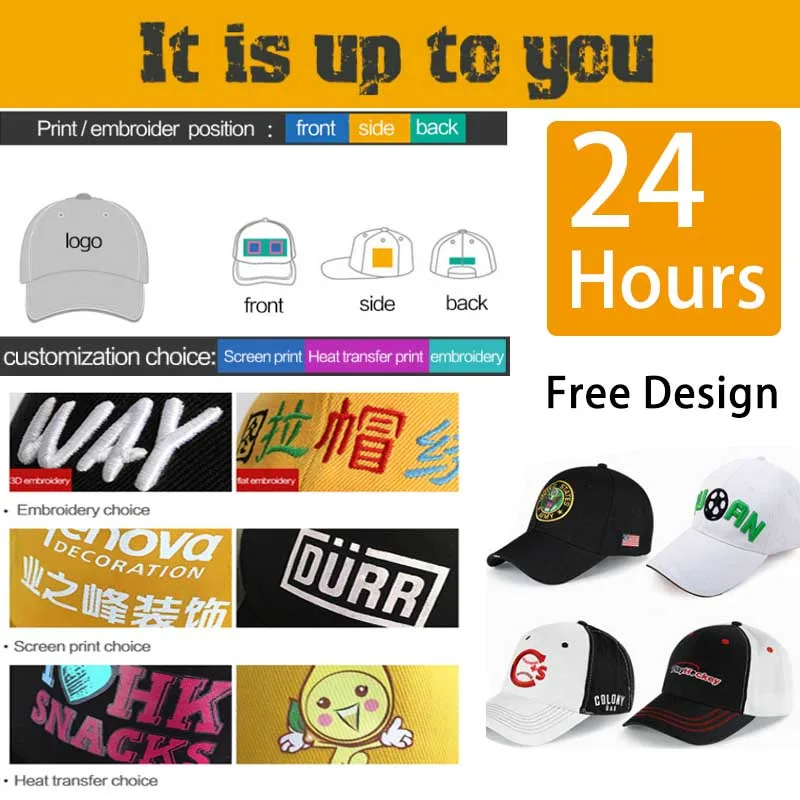 Free Sample Wholesale cotton 6 panel baseball hat Embroidery Patch Hat Custom Logo unstructured  dad Baseball  Cap