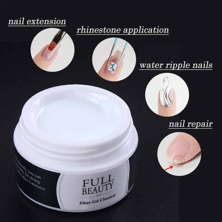 Wholesale 15ml Non-toxic False Nail Quick Extension UV Poly Gel