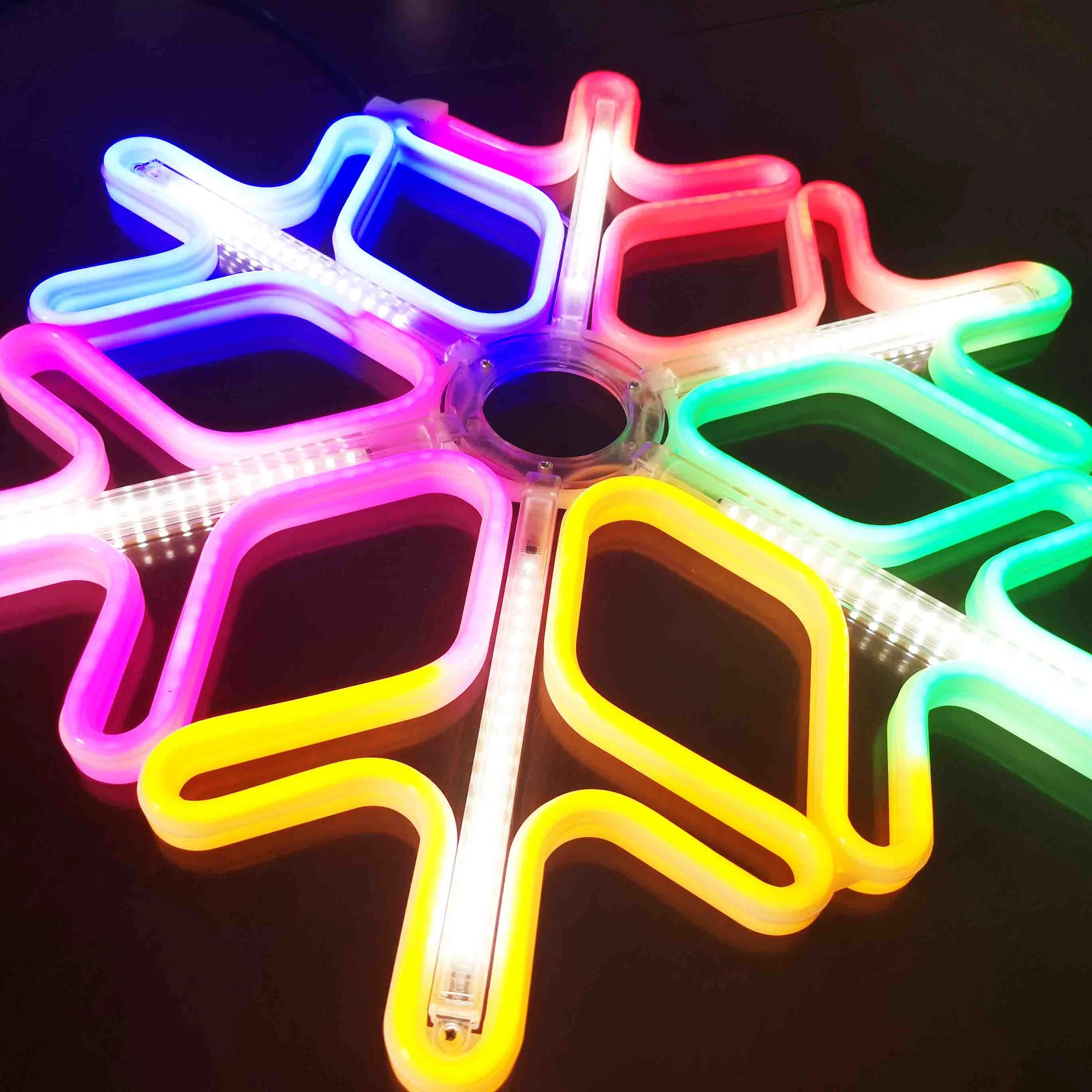 2022 new Snow shape  led lights white snowflake Christmas decorations Lights for holiday
