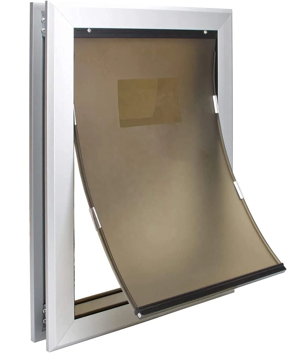 Freedom Aluminium Pet Door, Silver, Large
