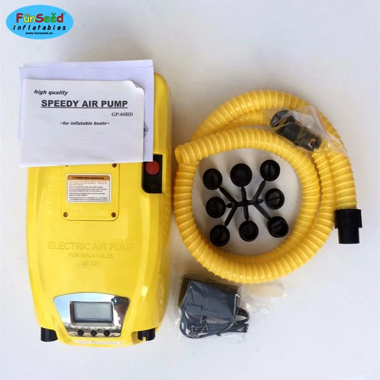 Double function high pressure and speedy 12V air pump with battery