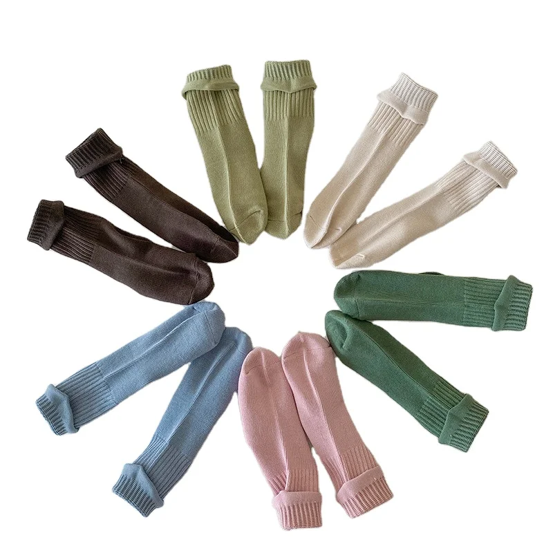 2021 wholesale boutique baby socks candy colors cotton crew socks for school children socks
