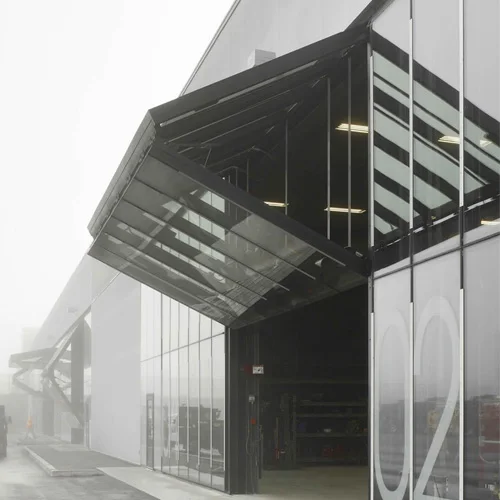 Deda Commercial Grade Glass Bi Folding Garage Doors Of Aluminum In China