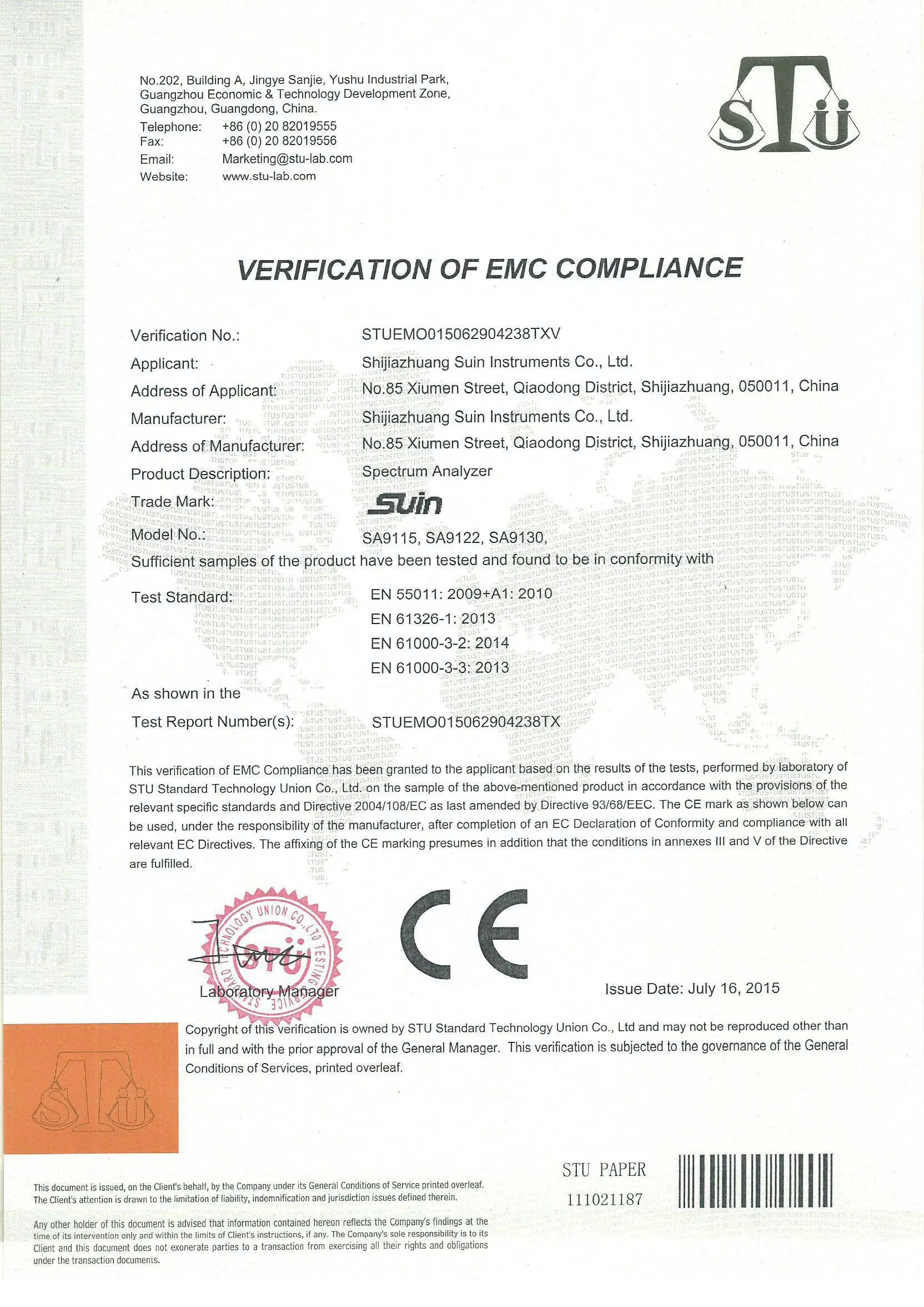 Chinese bench type RF spectrum analyzer meter with USB Host & Device interface for lab use