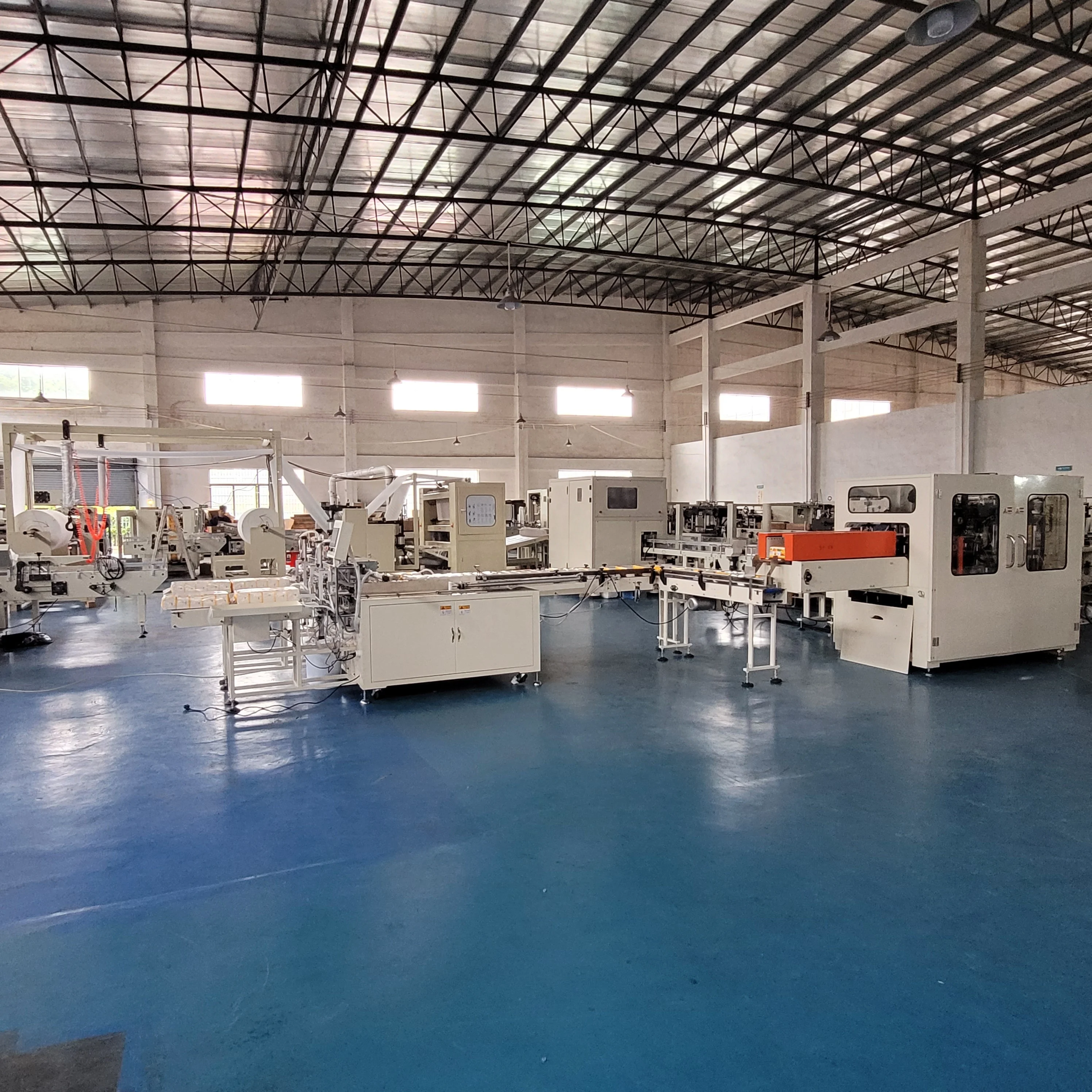 Линия по производству мягкой бумаги для лица с тиснением по краям из стали в резину/стали с полным тиснением