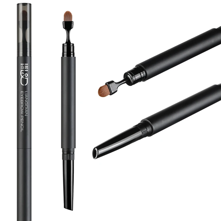 2021 New 3.0mm twist design plastic taper eyeliner tube eyebrow pencil packaging box with brush