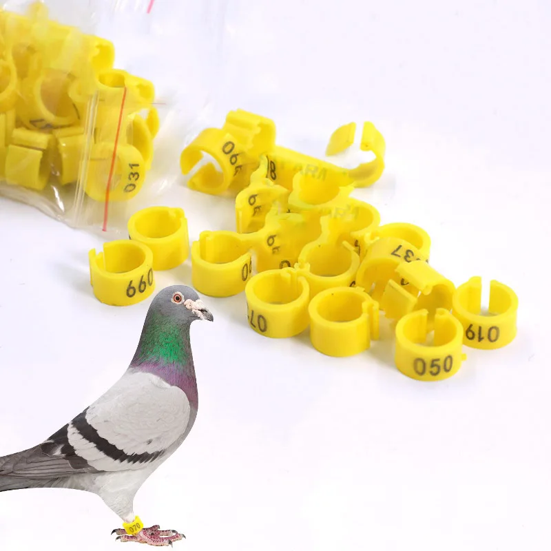 5000 PCs Birds Foot Rings Inner Diameter 8mm Plastic Clip Ring Pigeon Quail Foot Ring