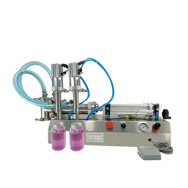Oill Bottle Perfume Multi Function Cylinder Pushes Piston Juice Can Milk Liquid Filing Machines with Factory Price