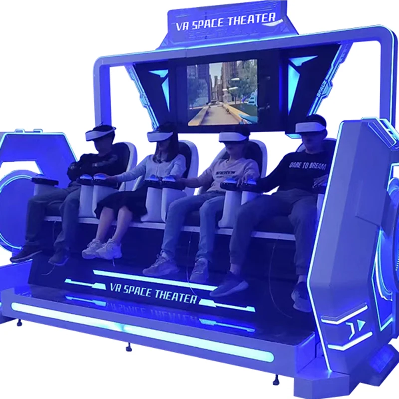 4 человека 9d Виртуальная реальность американские горки симулятор VR кинотеатр аттракционы для парка приключений парк развлечений