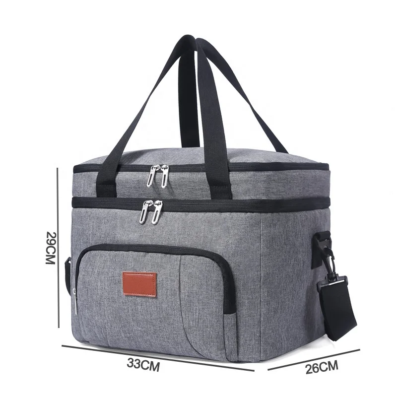 print color bag food delivery picnic camping lunch cooler bag