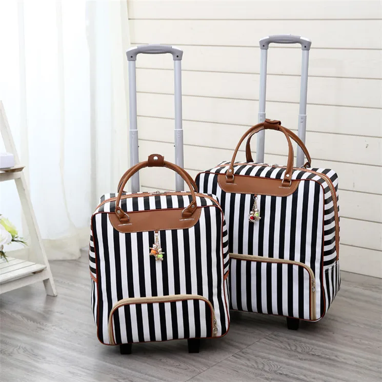 China Manufacturer Luggage Folding Bag Carry On Weekend Duffel  Wheel Market Tote Travel Trolley Bag