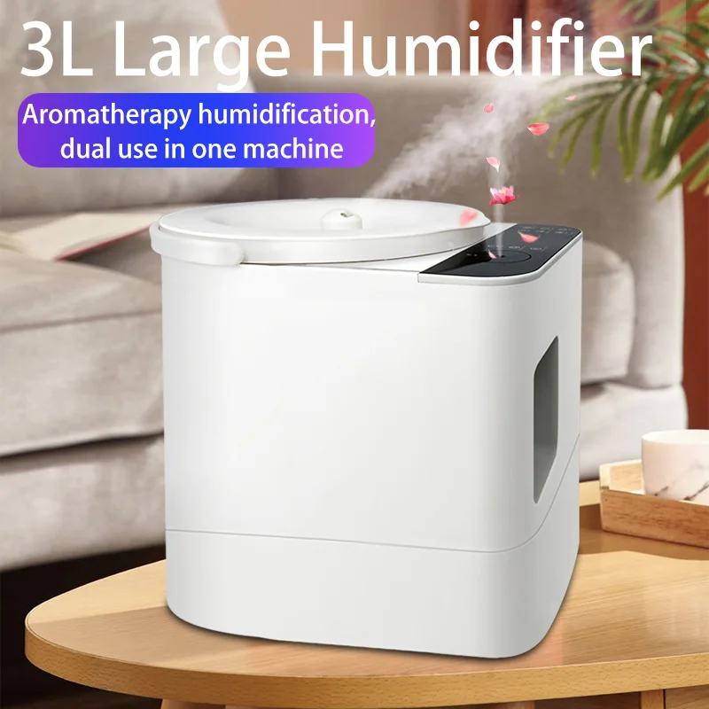 2023 NEW 3L Large Capacity Ultrasonic Humidifier Aromatherapy Essential Oils Scent Aroma Diffuser Timing Function Humidifier 12