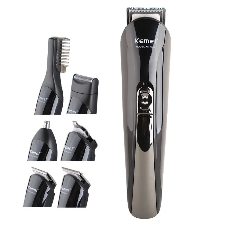 
Kemei KM-600 hair clipper razor templebrow trimmer nose hair clippers lettering razor seven in one 