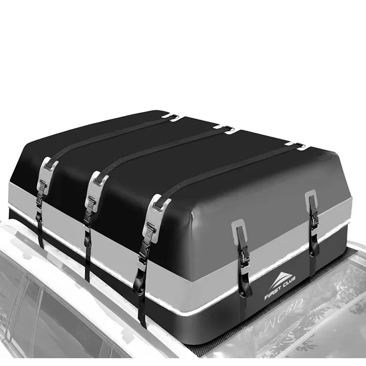 waterproof rooftop cargo carrier 600D PVC roof rack cargo carrier SUV cargo carrier