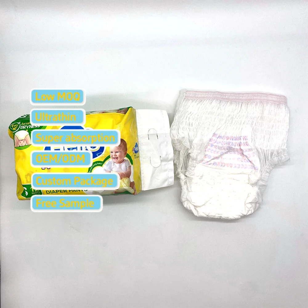Oem Baby Nappies Manufacturer China Cheap Baby Pull Ups Absorbent Baby Diapers