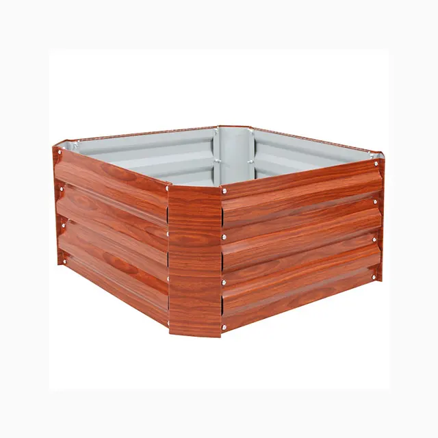 customized size 17' Tall 9in1 Metal Modular Corrugated Grey Aluzinc Raised Garden Bed/box/ for Vegetables