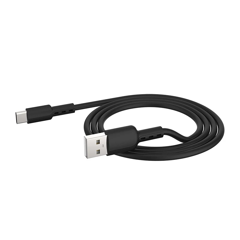New super USB C Cable 2.4A Fast Charging Cable soft silicone USB Type C Charger fireproof Cable quick Charger Android cord