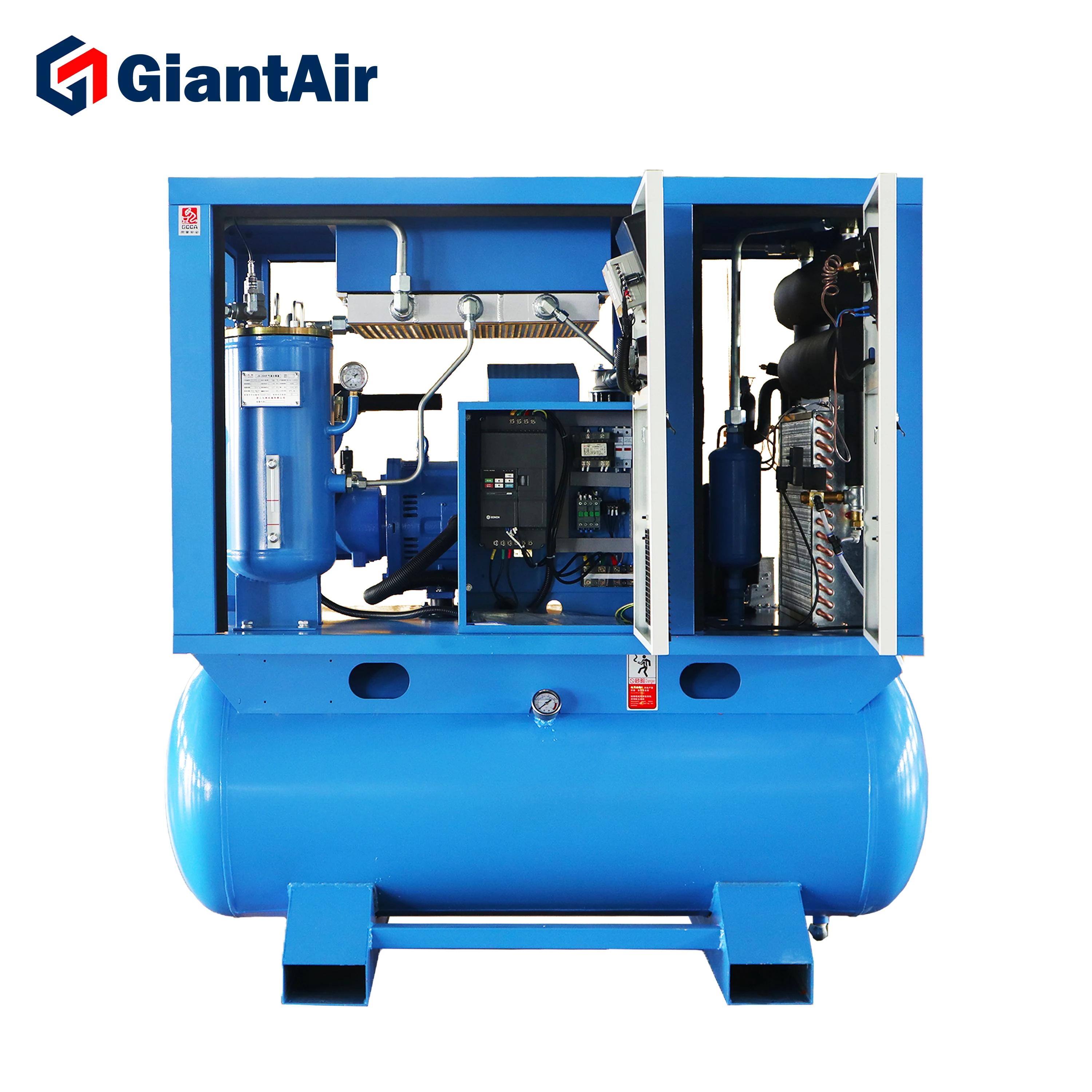 GiantAir Universal Product 22kw Industrial Compressor 30 Hp 3.2m3/min 114cfm Screw Air Compressor with Air Dryer