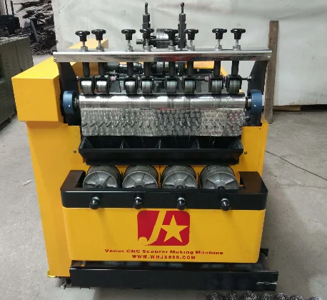 
scourer making machine/stainless steel scrubber making machine/sponge cutting machine stainless steel scrubber making machine 